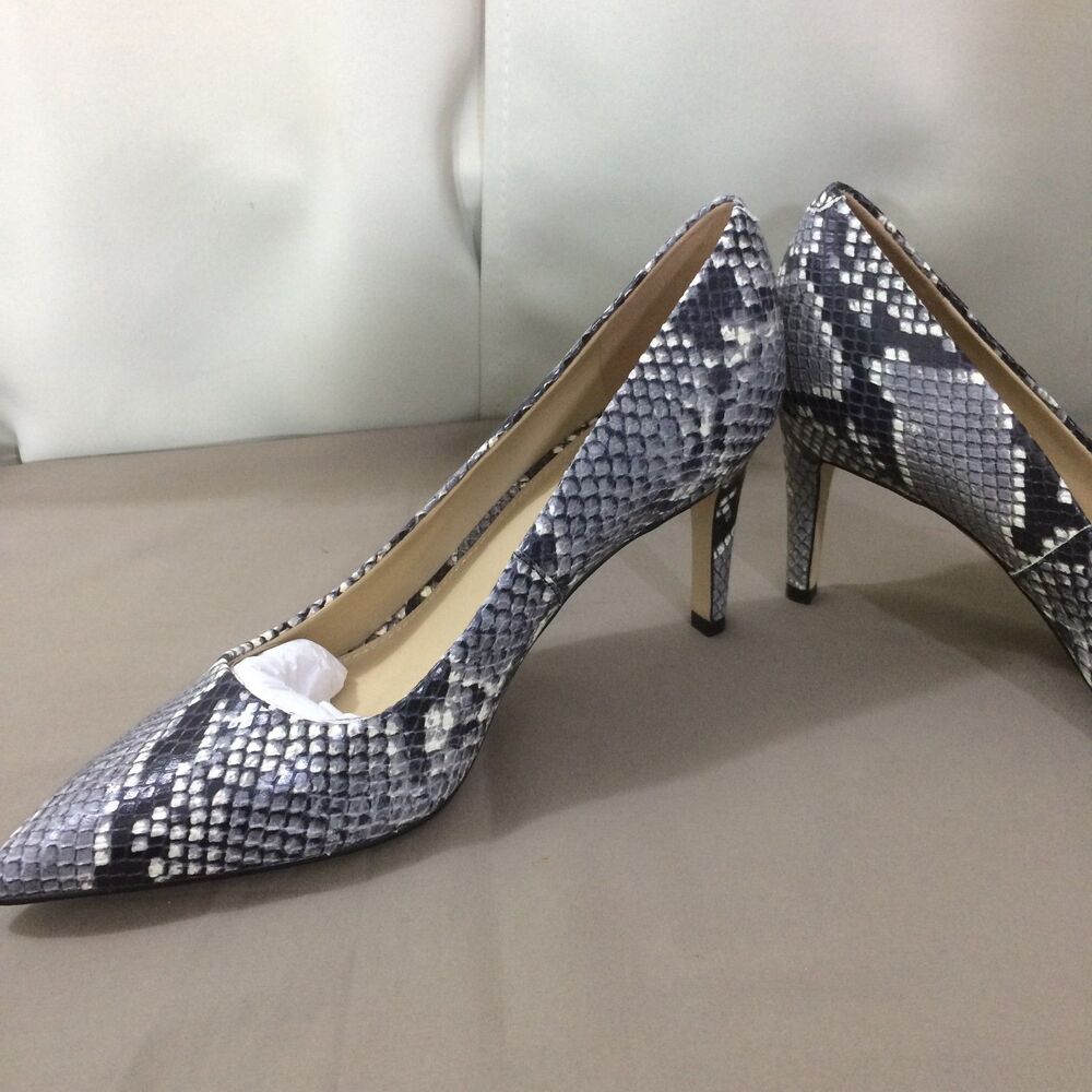 NEW Marc Fisher Snakeskin Leather Pumps Pointed Toe Heels Size 10M 3.5" Heel - Picture 6 of 8
